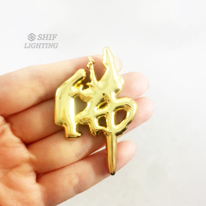 Miếng dán logo bằng kim loại phong cách phật giáo dùng để trang trí xe hơi