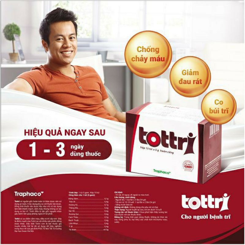 ✅[ Chính Hãng] TOTTRI Người Bị Trỉ Táo Bón Hộp 15 Gói | BigBuy360 - bigbuy360.vn