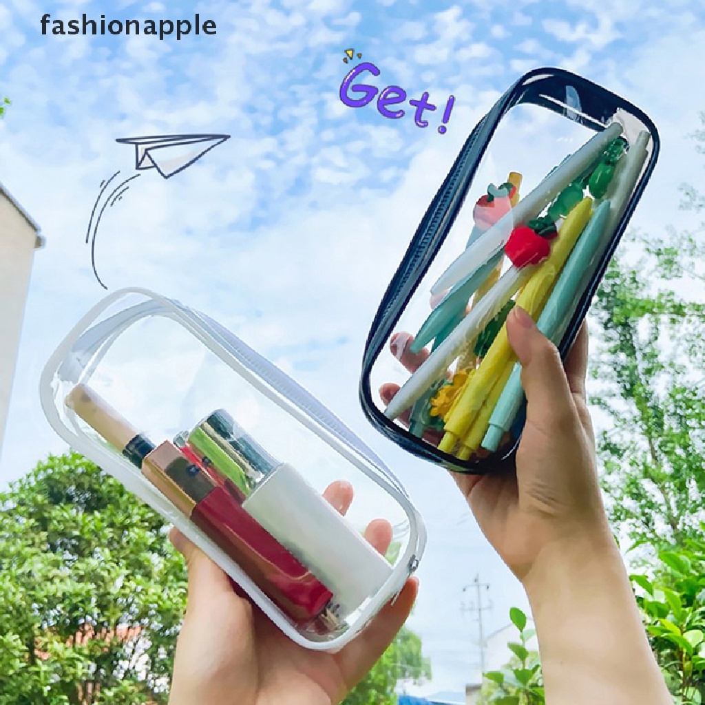 [Hàng mới về] Túi đựng bút mỹ phẩm trang điểm bằng nhựa PVC dành cho phái đẹp