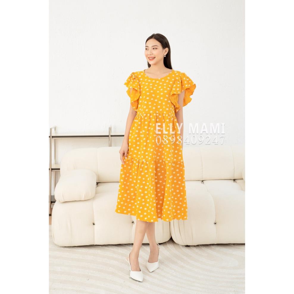 Đầm Bầu , Suông Hoa Cúc Nhí Mặc Thoải Mái Suốt Thai Kì &amp; Sau Sinh Thiết Kế Cao Cấp