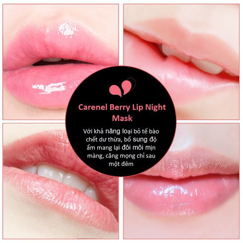 [Mini 5g] Mặt Nạ Ngủ Môi Carenel Berry Lip Night Mask