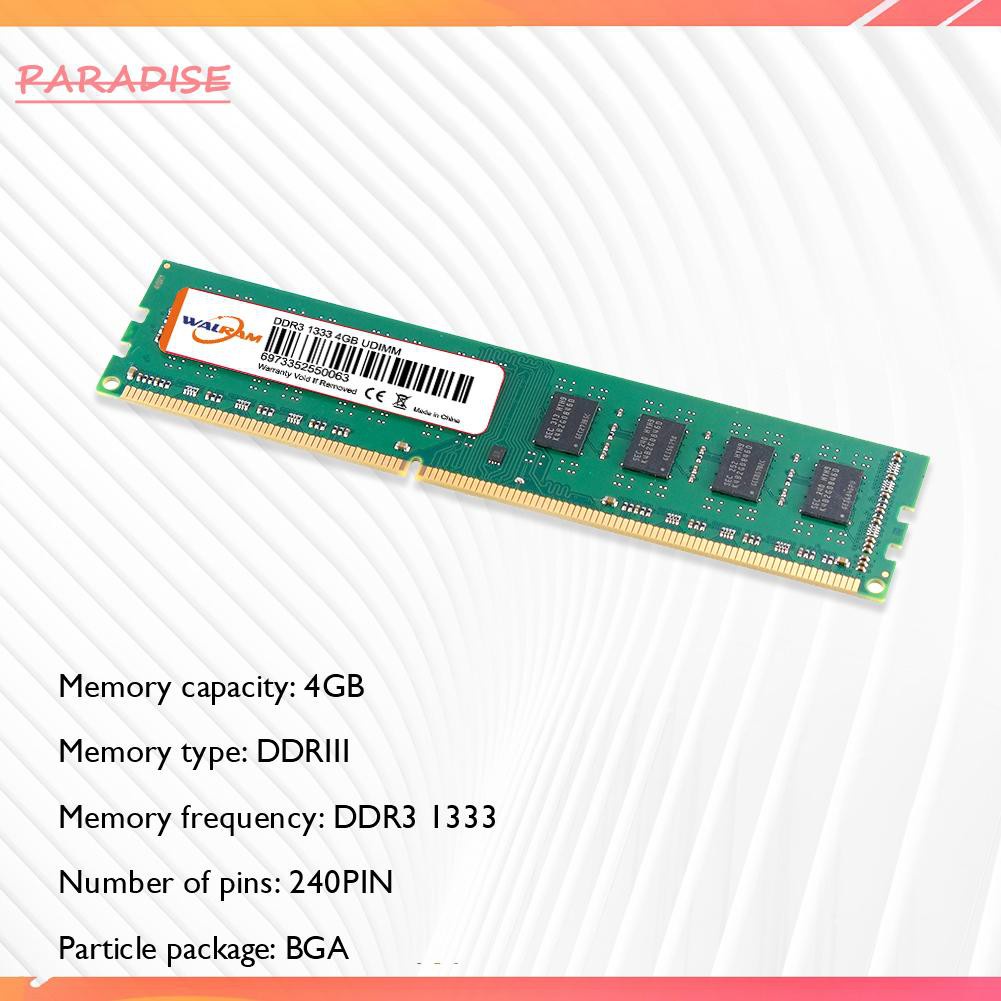 Mô Đun Lưu Trữ Ram Cho Máy Tính 240 Pin 4gb 1333mhz Ddr3 | BigBuy360 - bigbuy360.vn