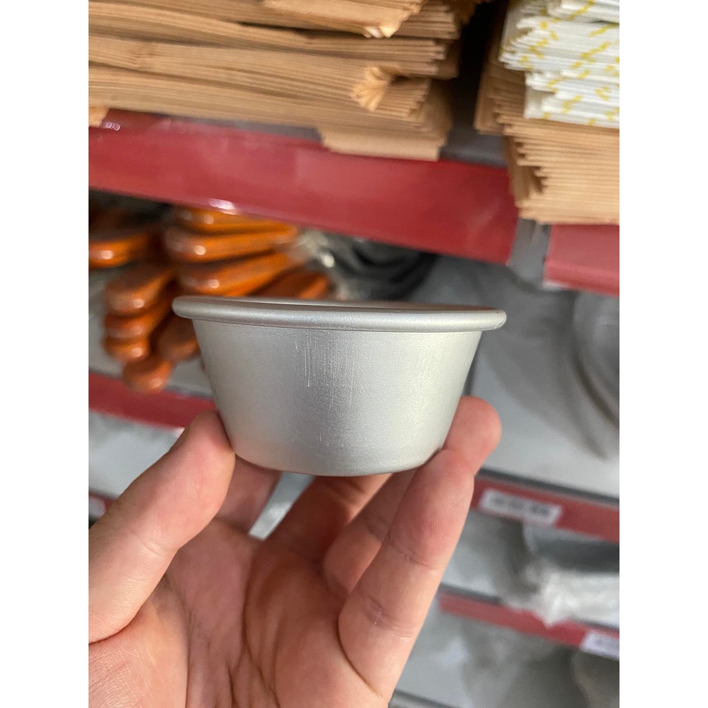 Khuôn Làm Bánh Pudding Tròn H63 Hợp Kim Nhôm