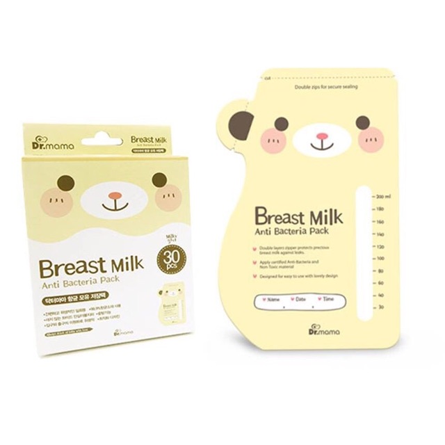 Hộp 30 túi trữ sữa Dr. Mama 200ml