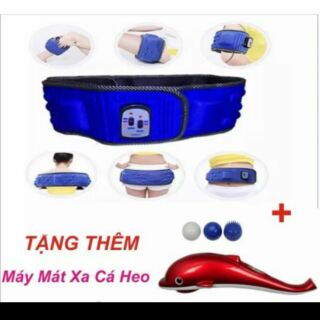 Đai massage x5 tặng massage cá heo