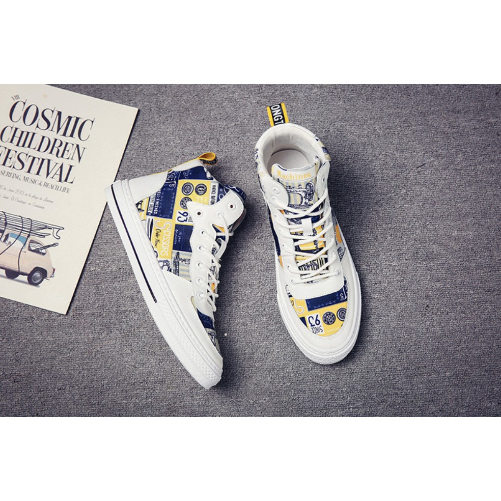 Giày Sneaker Phong Cách Hàn Quốc, Họa Tiết in Hình 3D CỰC CHẤT --- S93 | BigBuy360 - bigbuy360.vn