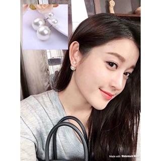 Khuyên tai ngọc trai ngắn đeo sát
