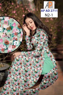 Vải áo dài hoa nhí