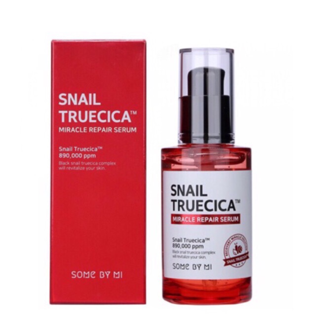 [Chính Hãng] Serum Ốc Sên Mờ Sẹo, Phục Hồi Da Snail Truecica Some By Mi Fullsize 50ml