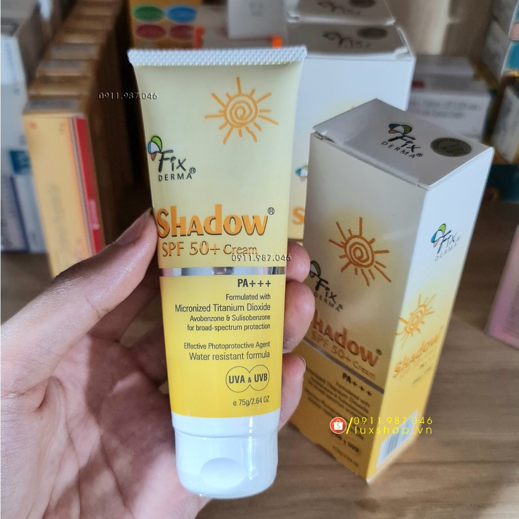 Kem/gel chống nắng Fixderma Shadow Spf50+ spf30+ 75g chính hãng - PN100174