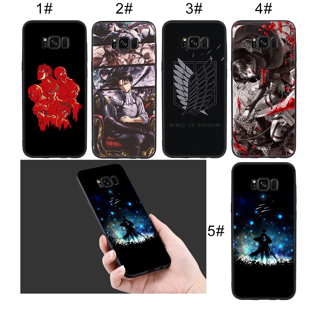 Ốp lưng hình anime Attack On Titan cho Samsung Galaxy S9 s9 plus s8 S8 Plus S7 S6 S6 edge s7 edge Note 8 9