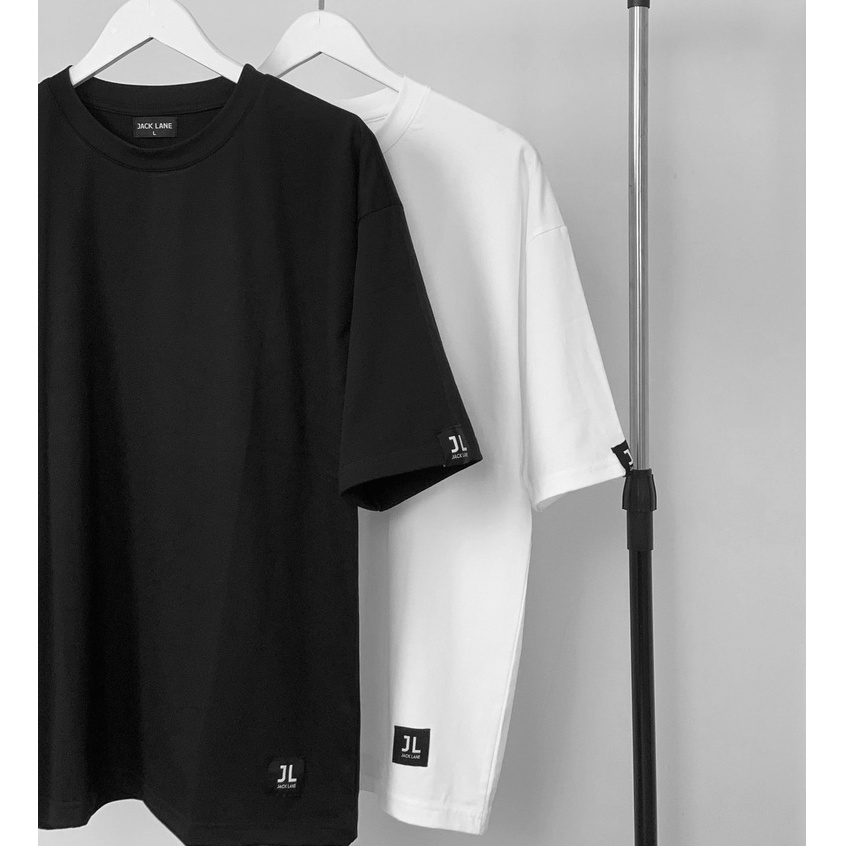 Áo phông tay lỡ, Áo thun trơn form rộng unisex nam nữ, Local Brand JACK LANE