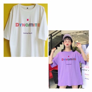 (Tặng ảnh BTS)Áo BTS DYNAMITE logo