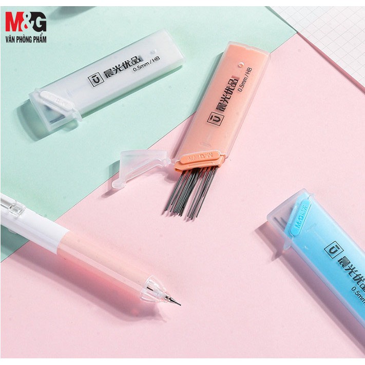 Combo 2 hộp Ngòi bút chì bấm HB 0.5mm M&amp;G ASL37402 dùng cho chì bấm