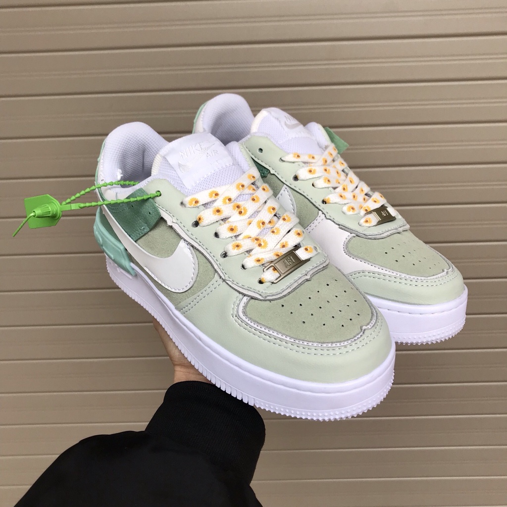 Giày af1 air force 1 shadow xanh thể thao sneaker nam nữ cổ thấp full box
