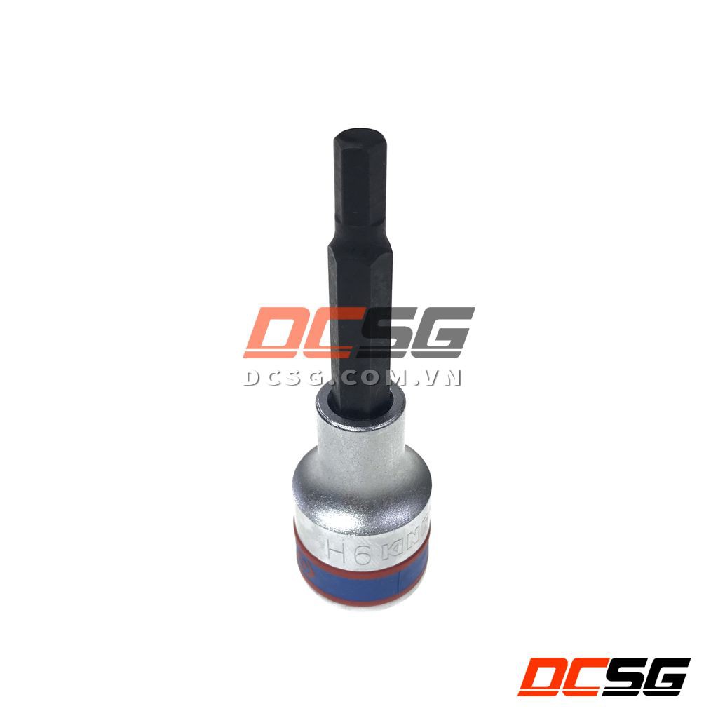 Đầu tuýp xi bạc 1/2" ra đầu lục giác đen Kingtony 4035 | DCSG