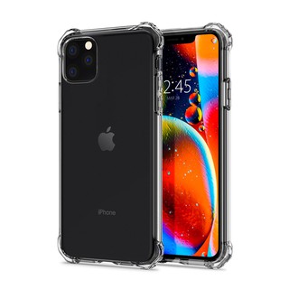 Ốp lưng chống sốc hàng hiệu Spigen Rugged Crystal trong suốt cho iPhone 11 Pro Max | iPhone 11 Pro | iPhone 11