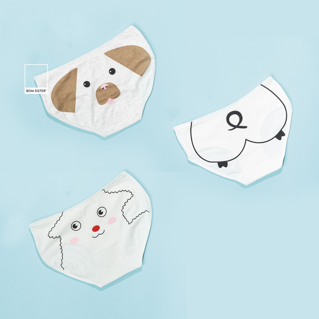  Quần Lót Cotton Pha Lưng Vừa Hoạ Tiết Thú Dễ Thương BOM SISTER Q2919 | BigBuy360 - bigbuy360.vn