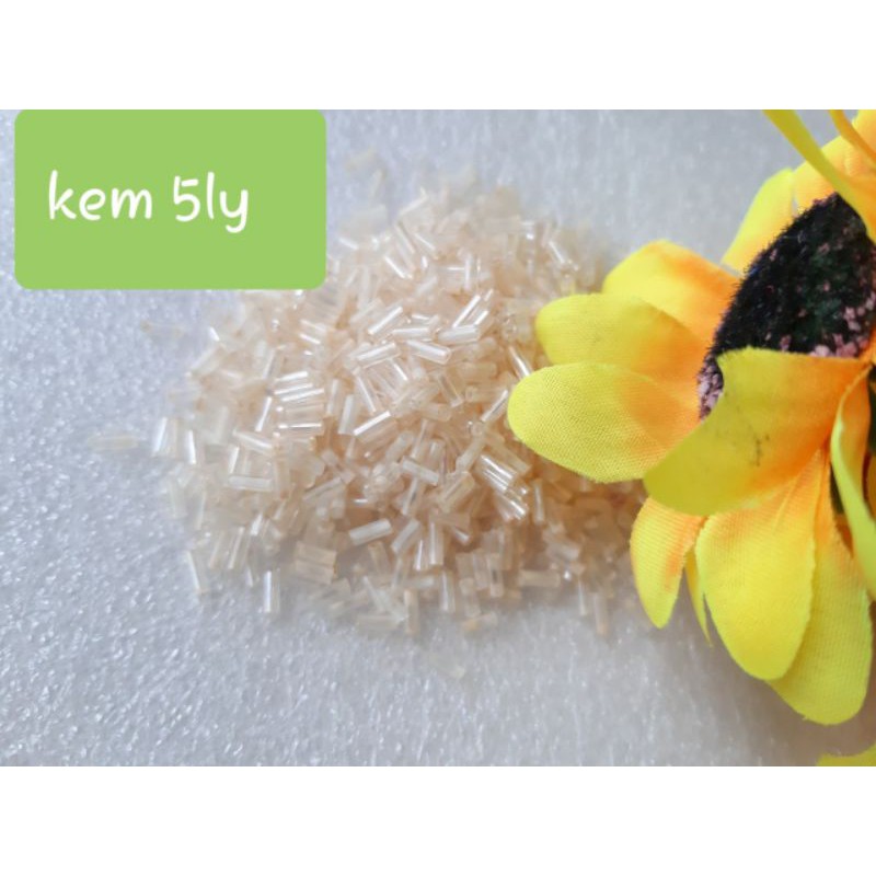 Hạt cườm ống, cườm gãy, cườm trúc các màu túi 5g