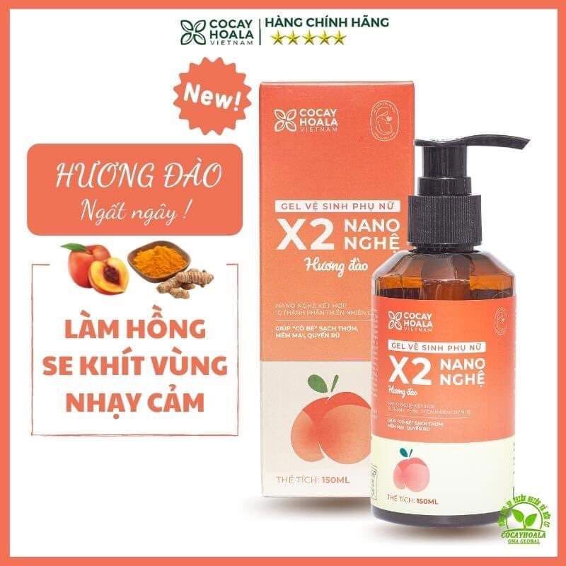 Dung Dịch Vệ Sinh Phụ Nữ gel vệ sinh x2 Nano Nghệ
