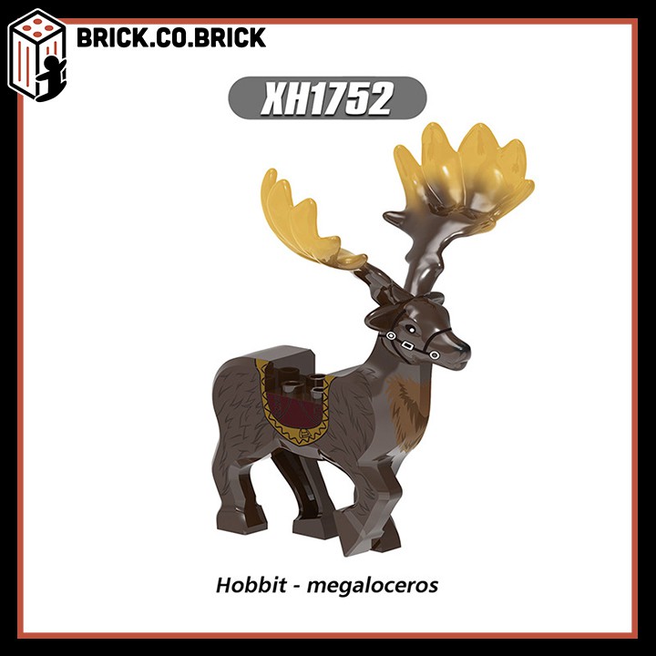 Hươu sừng Hobbit Wizard Warrior cho binh lính trung cổ Đồ chơi lắp ráp lego X1751-X1752