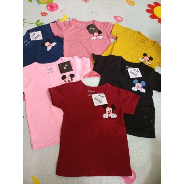 Áo cộc bé trai bé gái size 7 đến 18 kg chất liệu cotton mềm mát