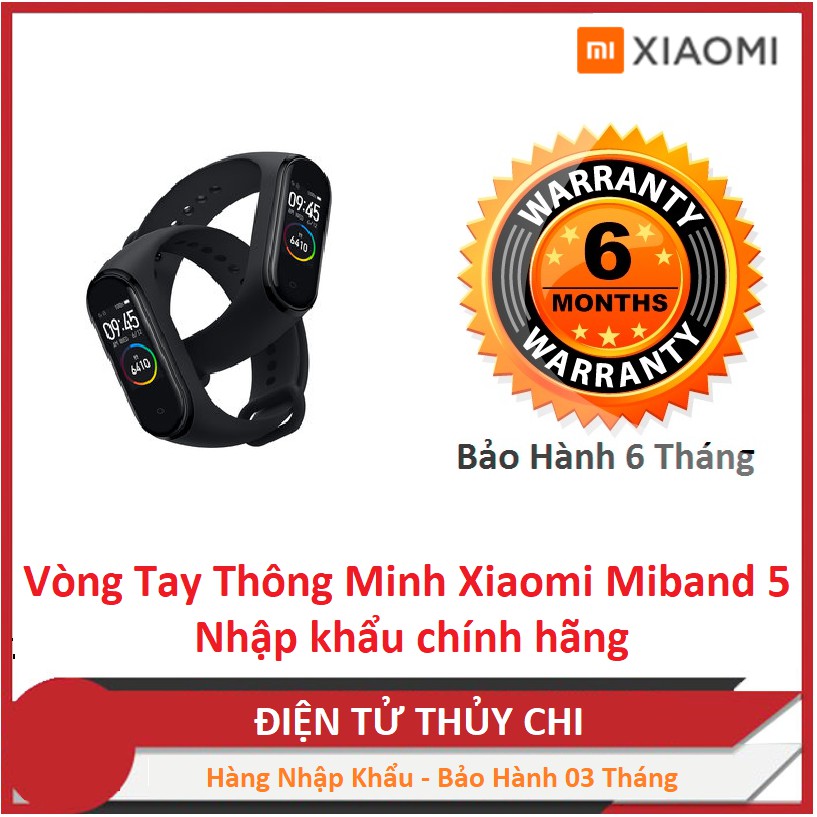 Vòng tay thông minh Xiaomi Mi Band 5 / Đồng hồ thông minh Miband 5 - [ Bảo hành 6 tháng ]