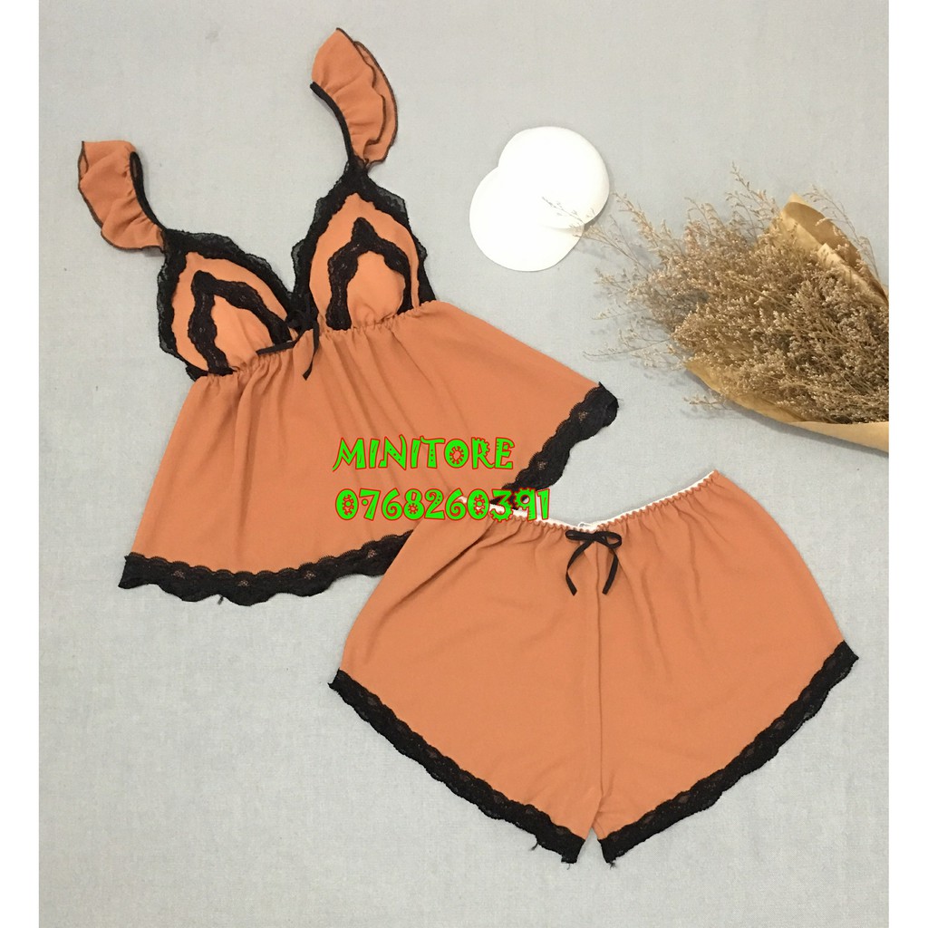 [40-55KG] BỘ VOAN CÓ MÚT RỜI DỄ THƯƠNG MẶC NGỦ SIÊU XINH, VOAN MỎNG MÁT HÀNG XƯỞNG NHÀ MAY ĐƯỜNG CHỈ ĐẸP