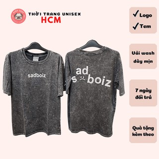 Áo thun Sadboiz Dusty Signature Tee - Áo thun oversize nam nữ AL99