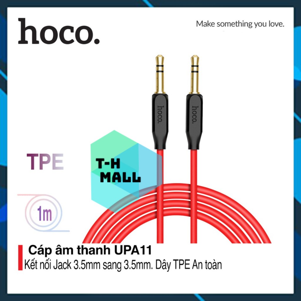 Cáp Audio AUX dây dù jack 3.5mm Hoco UPA11, dây dài 1m