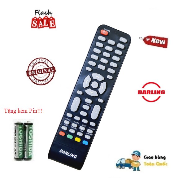 Remote Điều khiển tivi Darling các dòng LED/LCD/Smart TV- Hàng chính hãng Tặng kèm Pin