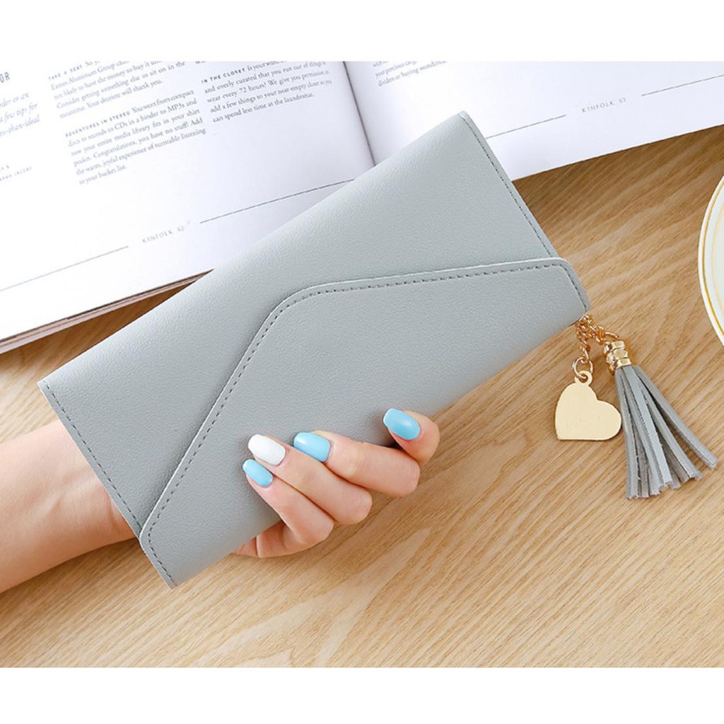 Ví nữ đựng tiền nhiều ngăn dáng dài 137 chất da cao cấp phong cách thanh lịch