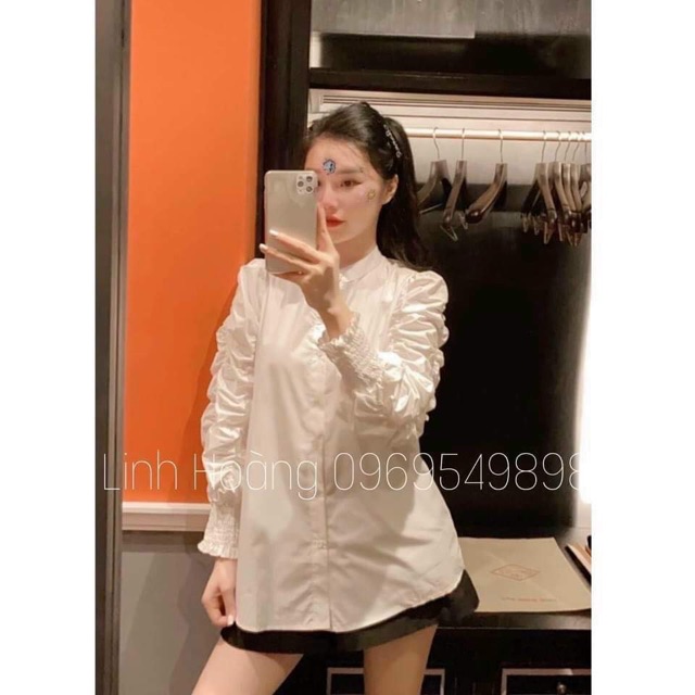 [Mã WASTUP giảm 10% tối đa 30K đơn 99K] Áo sơ mi tay nhún bèo B.YN887 | BigBuy360 - bigbuy360.vn