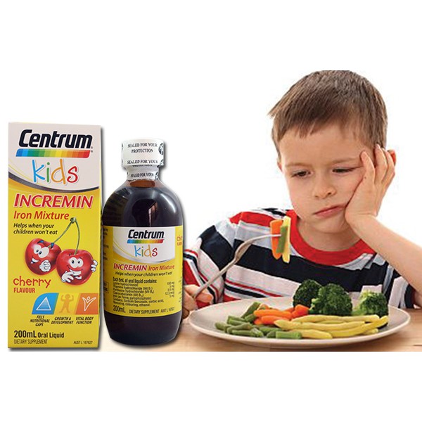 VITAMIN CHO TRẺ BIẾNG ĂN CENTRUM KIDS INCREMIN 200ML