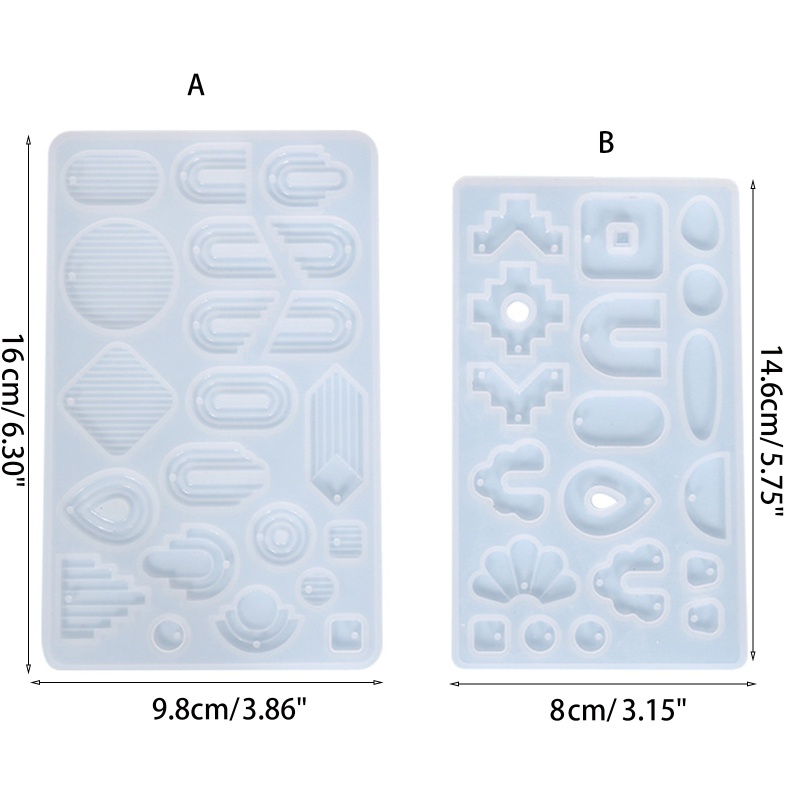 Khuôn Silicon Làm Mặt Trang Sức Bông Tai DIY Cho Nữ
