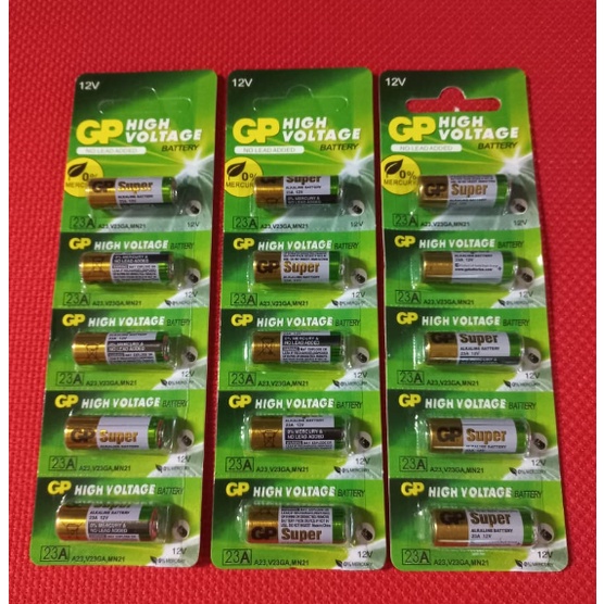 Pin 12V 23A Chính hãng GP dùng cho điều khiển cửa cuốn, điều khiển chuông cửa, thiết bị chống trộm