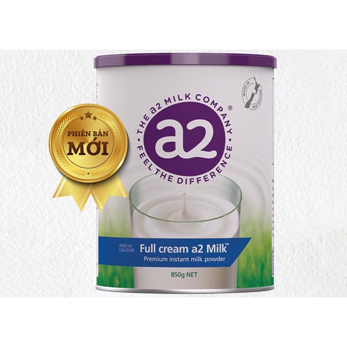Sữa tươi dạng bột nguyên kem A2 - Úc ((850g))