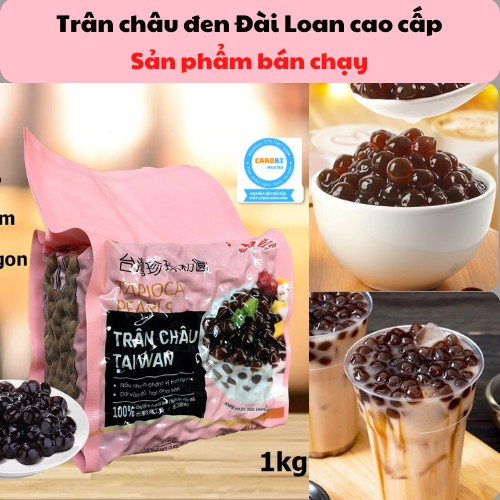 Trân Châu Đen Đài Loan Cao Cấp (1kg) - Trân Châu Caramel Ngon Hơn Trường Lạc, Wonderful