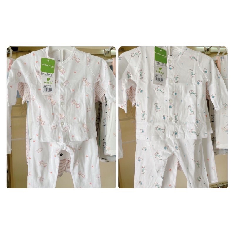 (Hà Nam)Bộ Lullaby cotton sơ sinh cài thẳng(mẫu mới)có ảnh thật