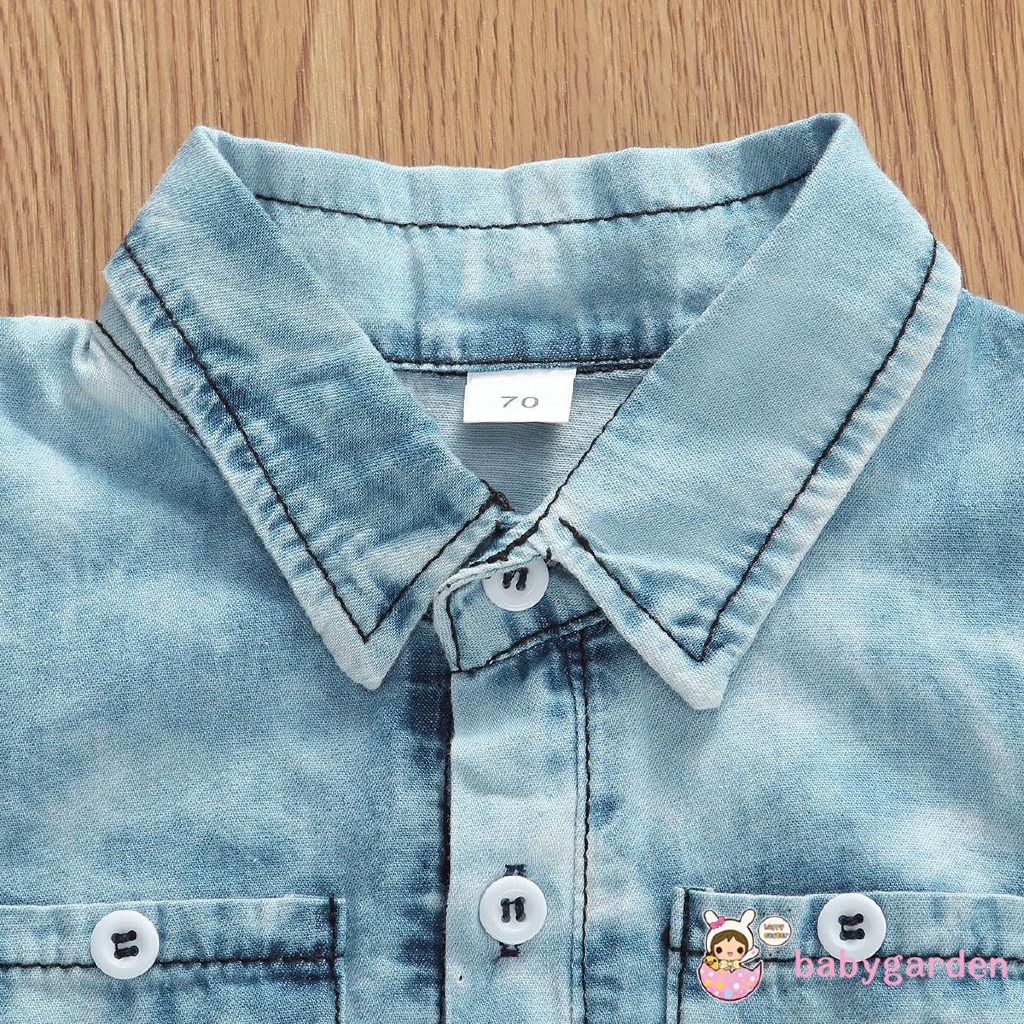 Jumpsuit Tay Ngắn Được Làm Từ Chất Liệu Cotton Dùng Cho Bé Trai