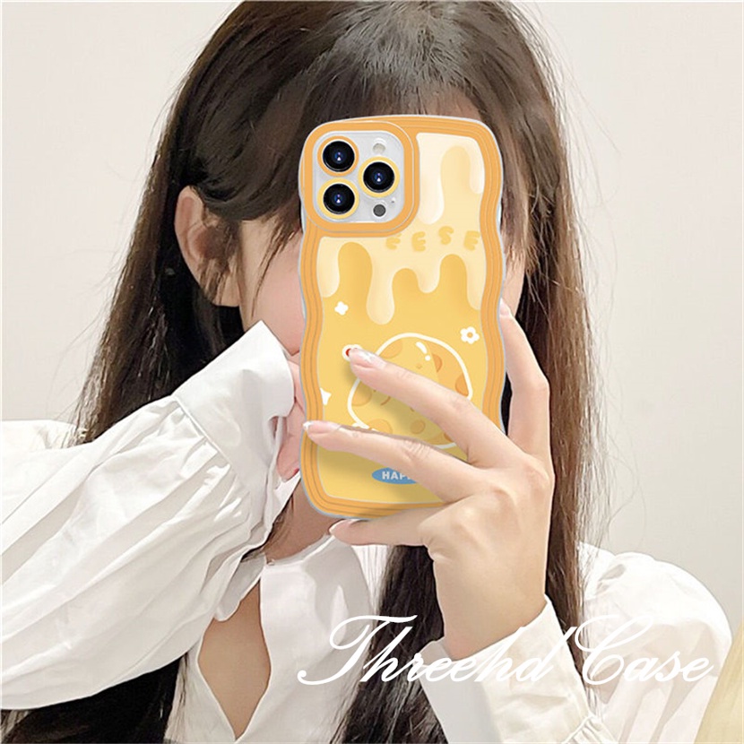 Ốp Điện Thoại Mềm Chống Rơi Họa Tiết Phô Mai Cho iPhone 14 13 12 11 Pro Max SE2020 X XR Xs Max 7 8 6 6s Plus