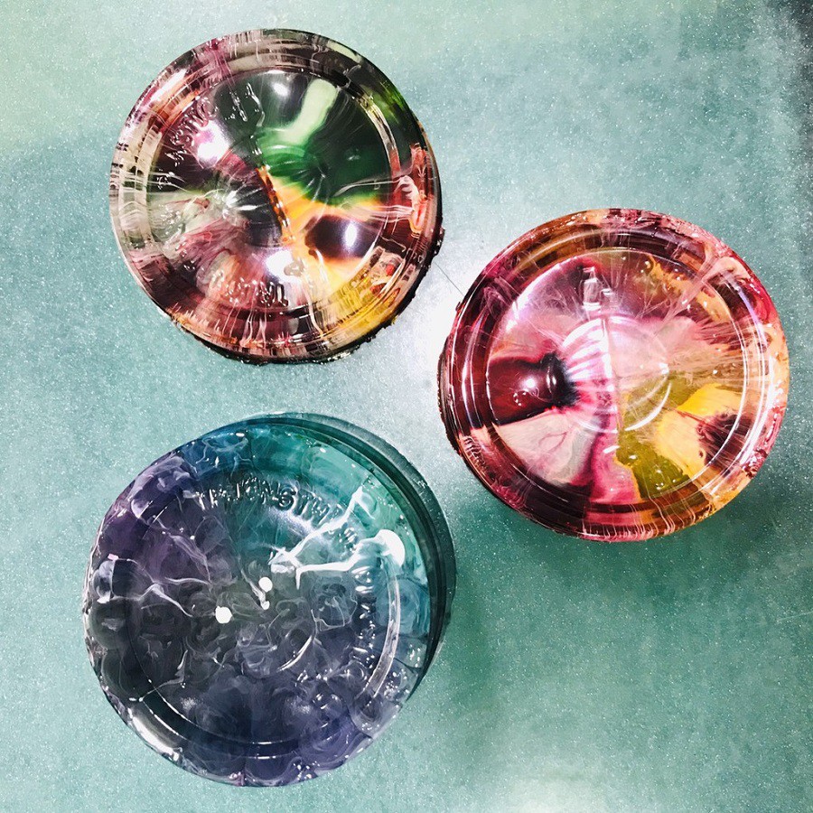 Màu pha Epoxy Resin AB Ancohol Ink hiệu ứng màu loang làm Handmade