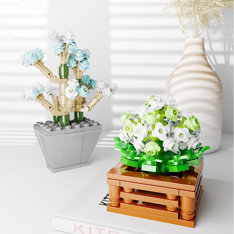 Bộ Đồ Chơi Lắp Ráp Cây Cảnh 10974-75 DIY Dành Cho Trẻ Em