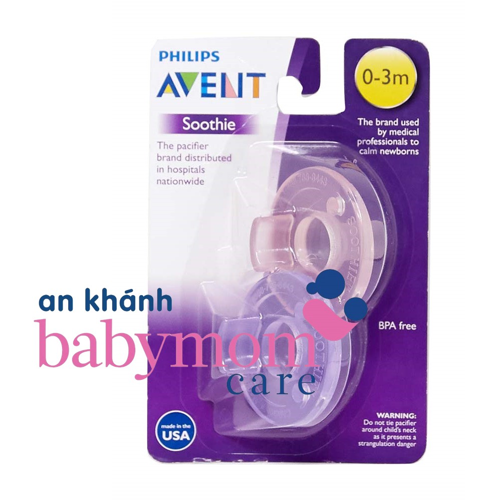 Ti giả Philips Avent chống vẩu 0-3m, 3m+