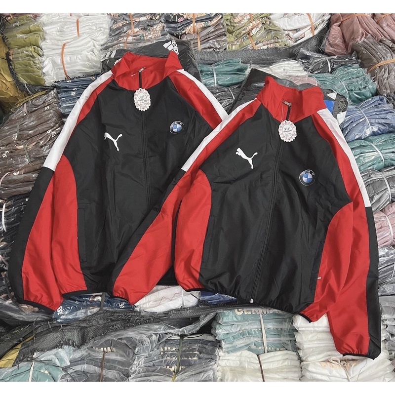 Áo khoác dù cặp hai lớp cổ trụ