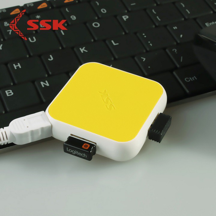 Bộ chia cổng USB - Hub chia USB 4 cổng SSK SHU029 chính hãng
