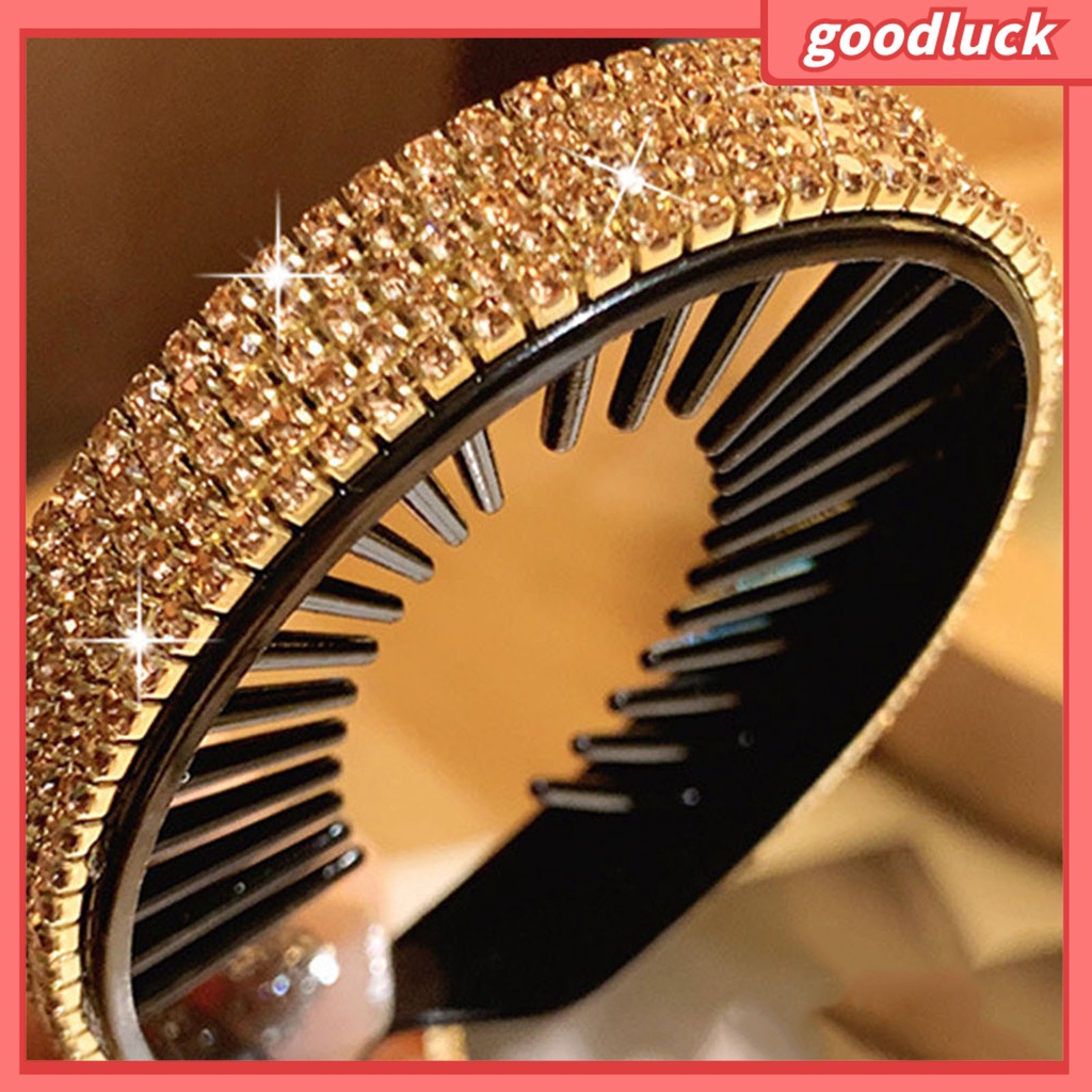 [Hàng mới về] Dụng cụ làm tóc tạo kiểu đính đá tua rua tinh tế cho nữ