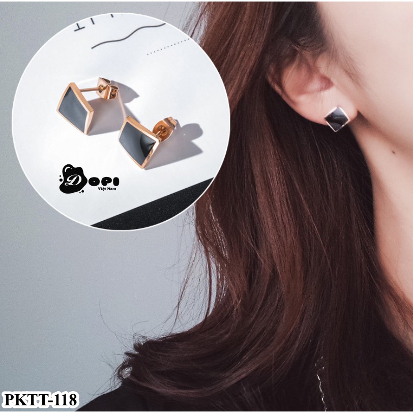 Bông tai form ngắn cá tính