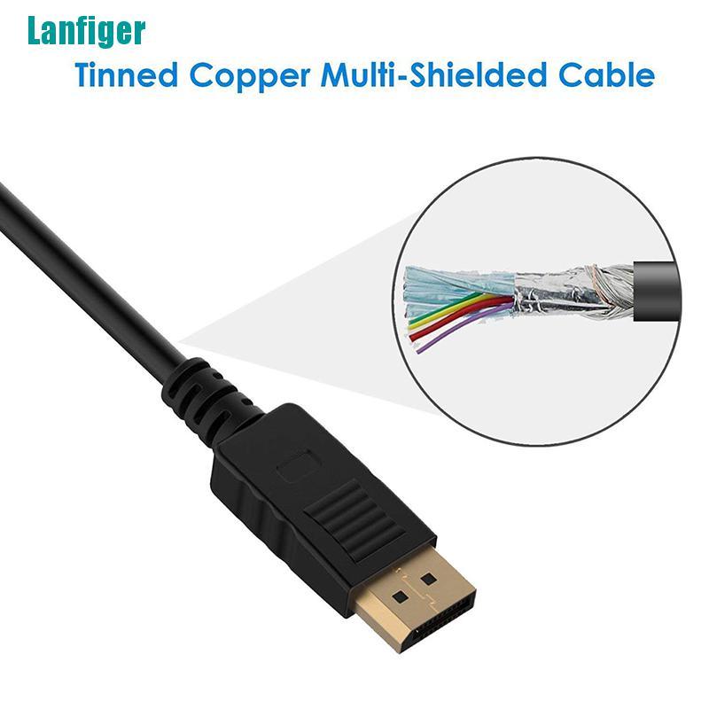 Cáp Chuyển Đổi DP Sang DVI-D Dài 6 Feet 1.8m Mạ Vàng Tiện Dụng