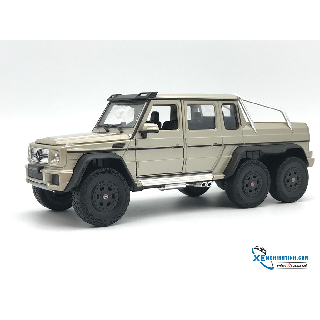 Xe Mô Hình Mercedes Benz G63 6X6 1:24 Welly (Gold)